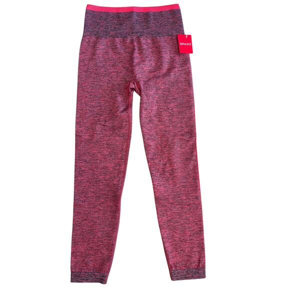 SPANX SEAMLESS SCULPT LEGGING SPACEDYE CORAL PUNCH NWT SIZE SMALL - Picture 1 of 6